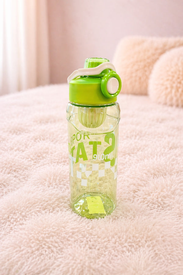 Green Sports Sipper Water Bottle with Filter – Leakproof, Portable & Stylish Bottle for Daily Use