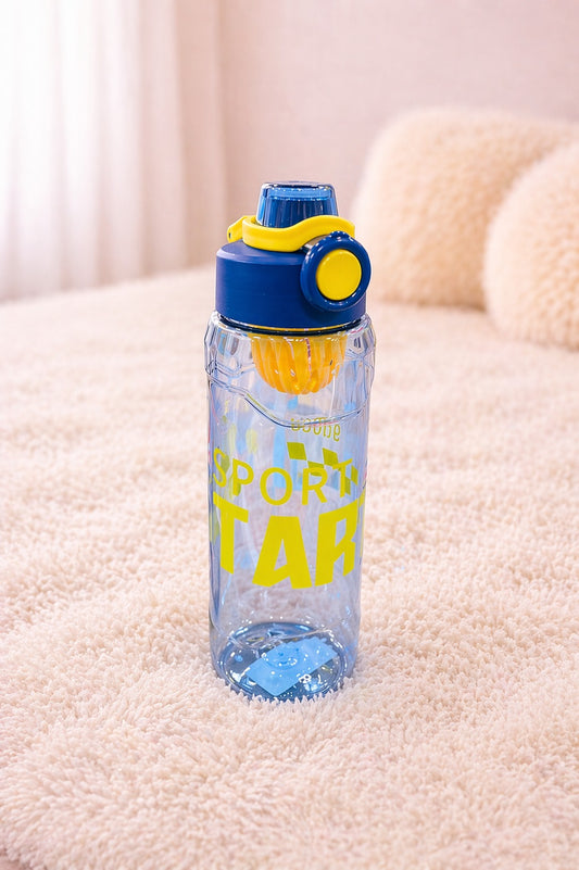 Blue Sports Sipper Water Bottle with Filter – Leakproof, Durable & Portable Bottle for Daily Use