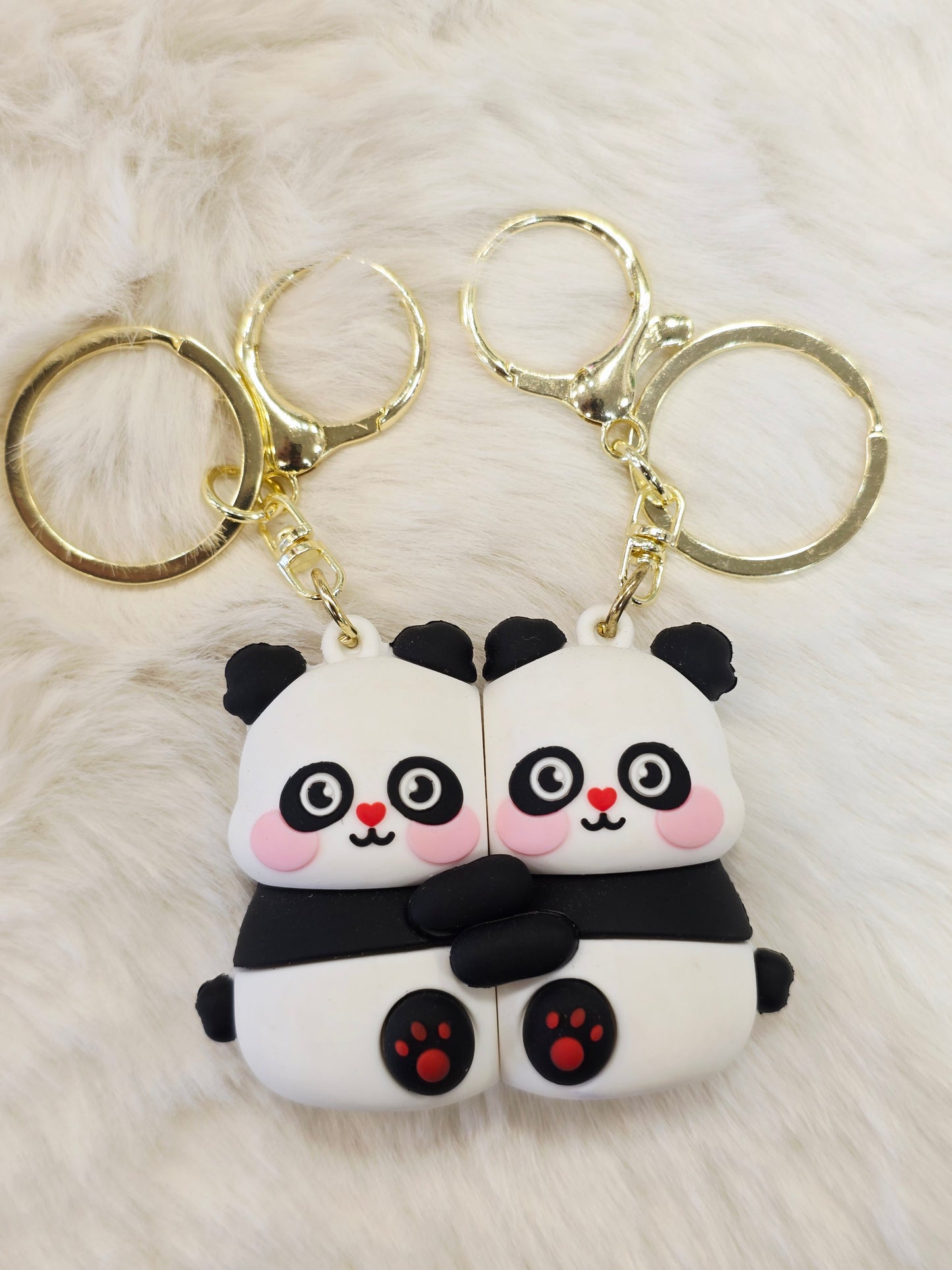 Cute Couple Magnetic Keychain