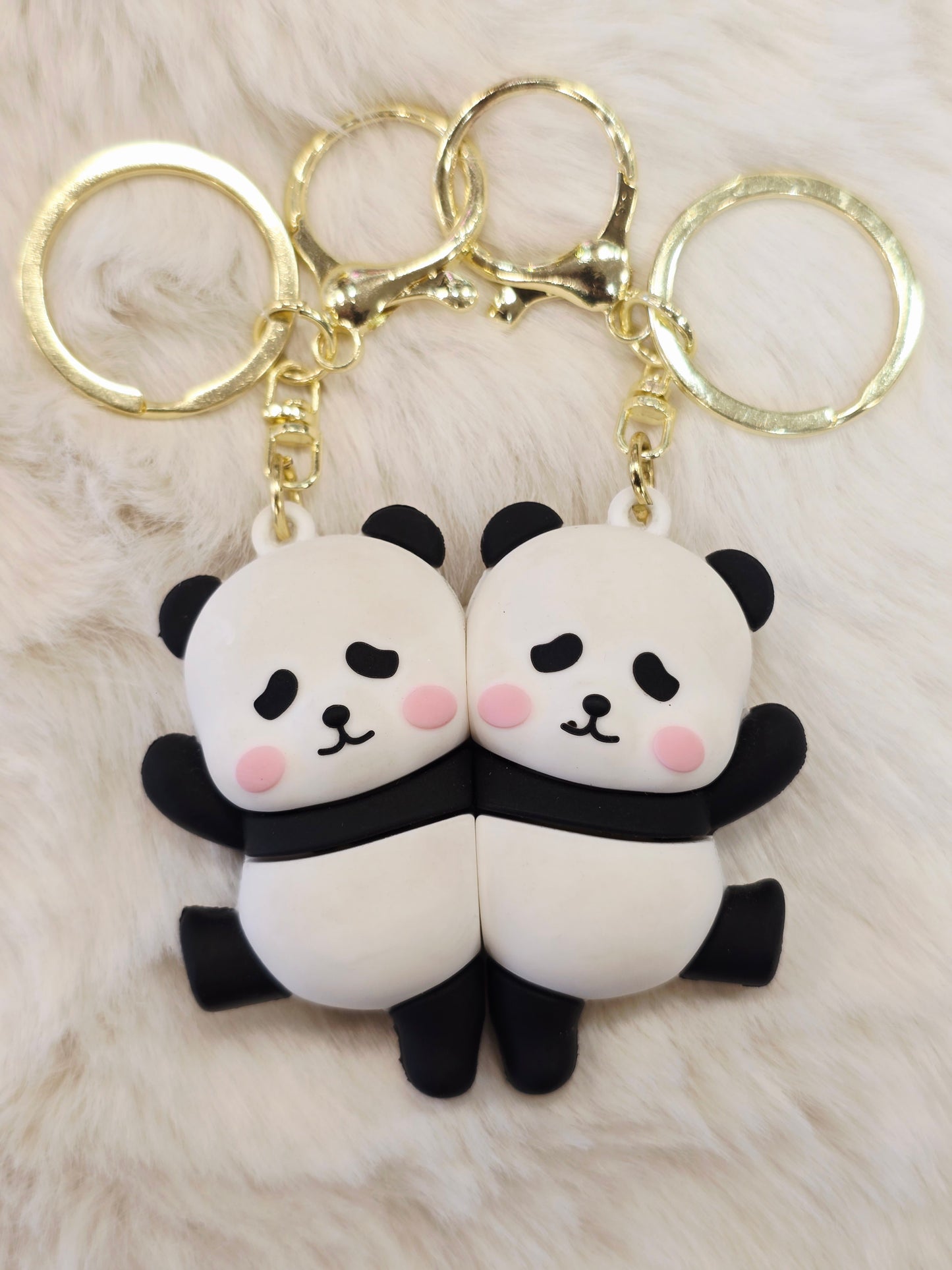 Cute Couple Magnetic Keychain