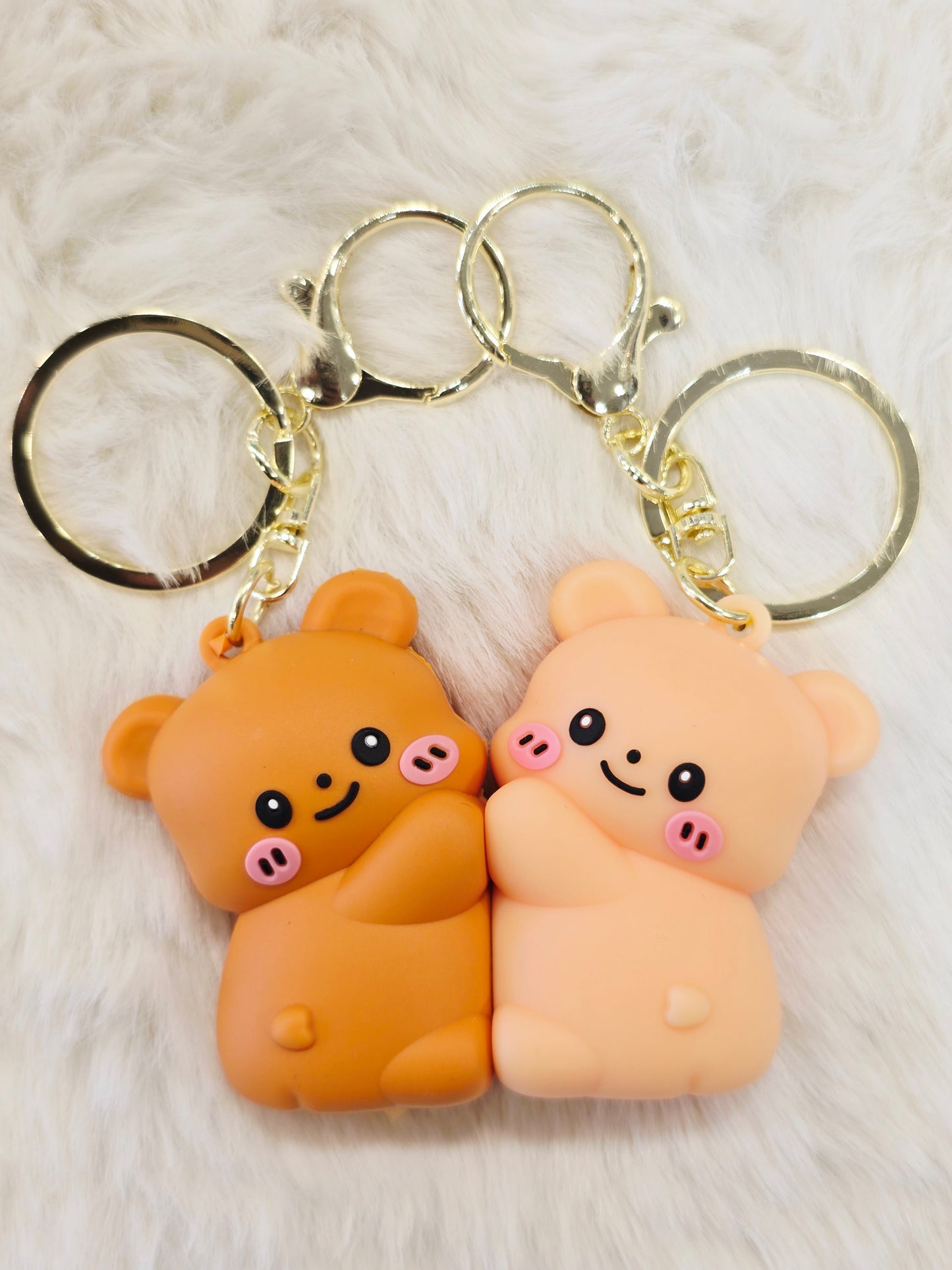 Cute Couple Magnetic Keychain
