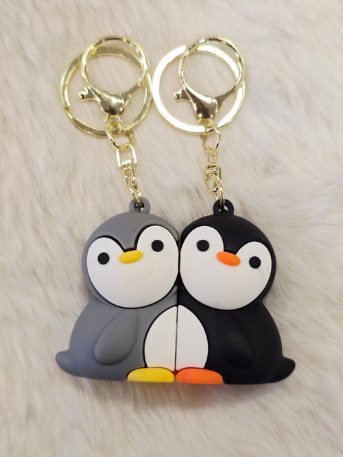Penguin Cute Couple Keychain