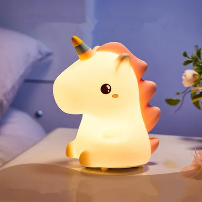 Cute Unicorn Silicon Lamp