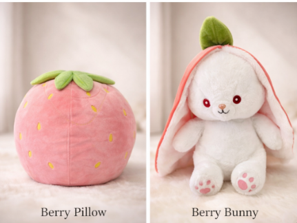 BERRY BUNNY + PILLOW