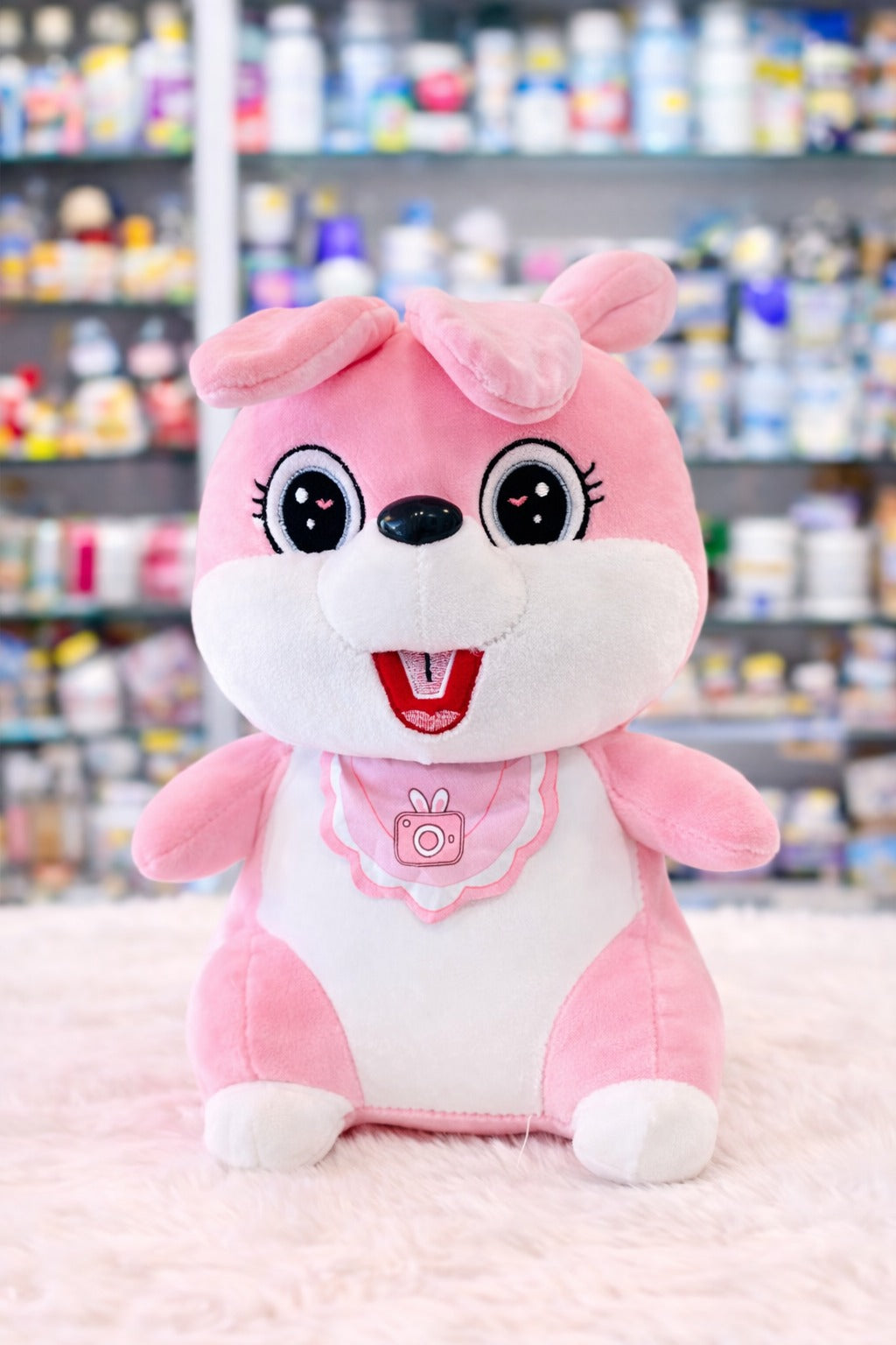 *Premium Velvet Plush Bunny Doll with Embroidery – Designer Gift & Festive Decor*