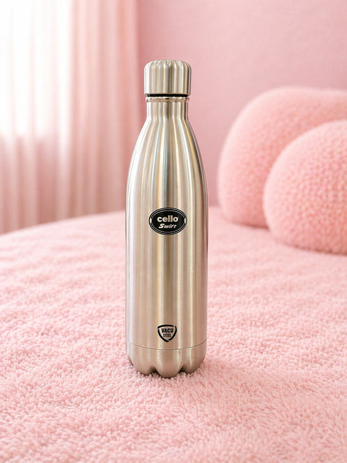 Cello Swift Stainless Steel Vacuum Bottle – Leakproof, Durable & Temperature Retaining Bottle for Daily Use