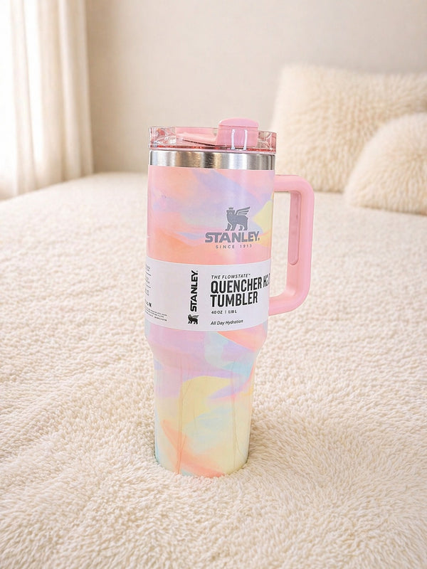 Pastel Gradient Tumbler – Premium Aesthetic Travel Sipper with Handle
