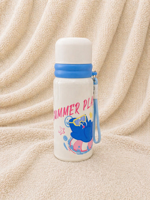 Cute Summer Play Kids Water Bottle with Strap – Leakproof, Lightweight & Fun Design Bottle for Daily Use
