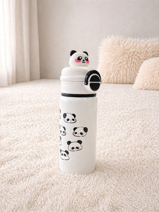 Cute Panda Cartoon Water Bottle with Handle – Leakproof, Lightweight & Kids-Friendly Bottle