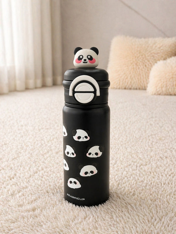 Cute Panda Cartoon Water Bottle with Handle – Leakproof, Lightweight & Kids-Friendly Bottle
