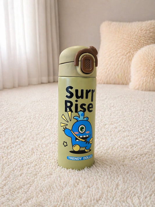 Cute Cartoon Kids Water Bottle with Handle – Leakproof, Lightweight & Fun School Bottle