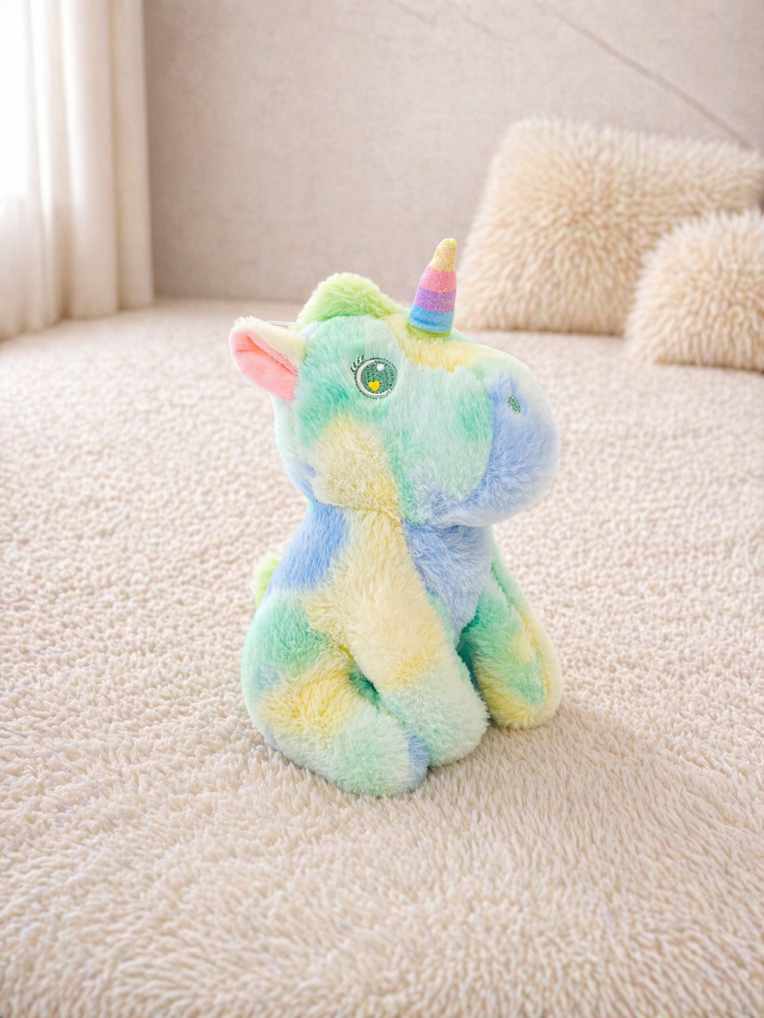 Pastel Unicorn Plush Toy – Soft Rainbow Stuffed Toy for Kids & Gifting