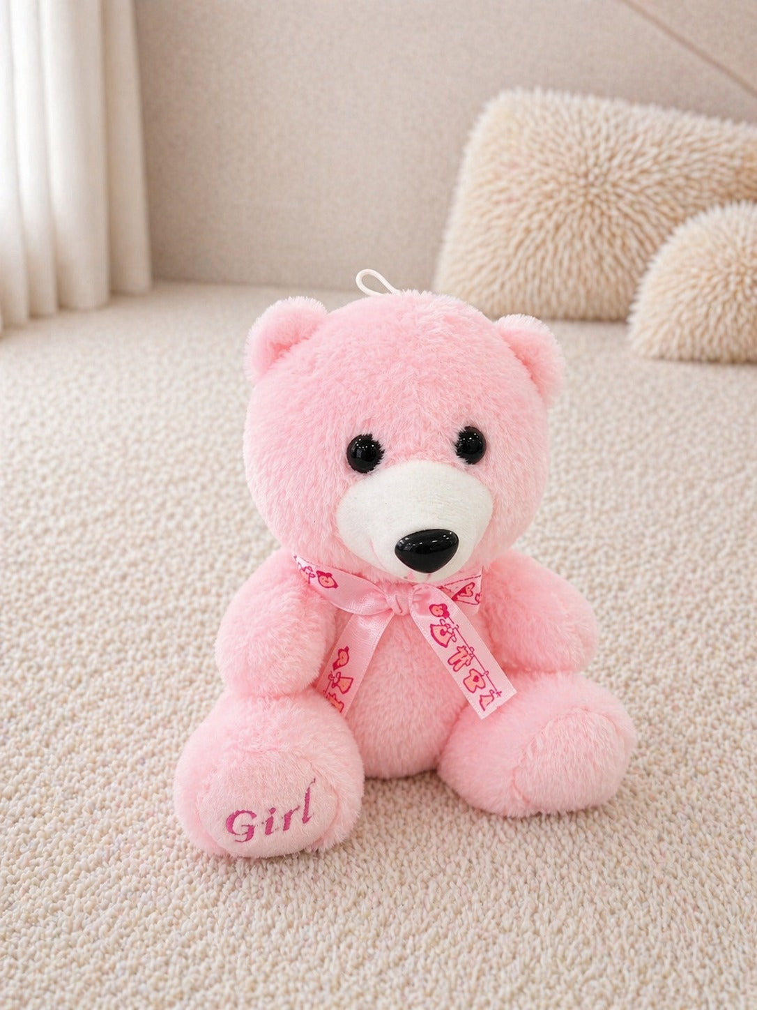 Cute Pink Teddy Bear Plush Toy – Soft Stuffed Toy for Kids & Gifting