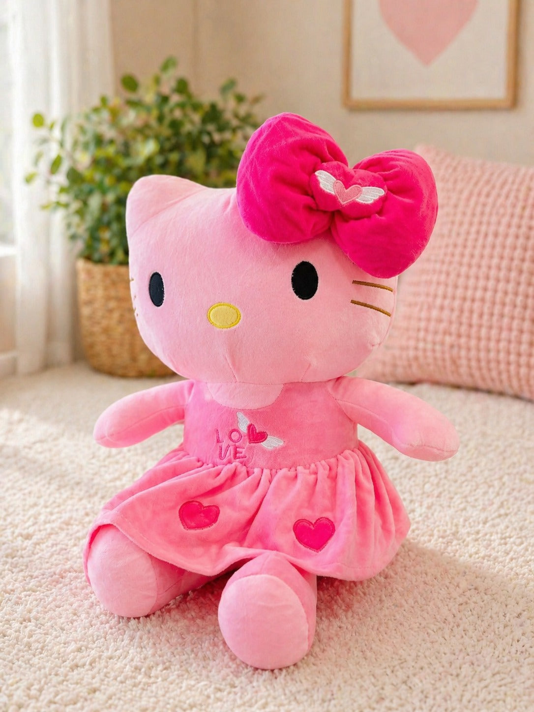Cute Kitty Plush Toy – Soft Stuffed Toy for Kids & Gifting 🎀