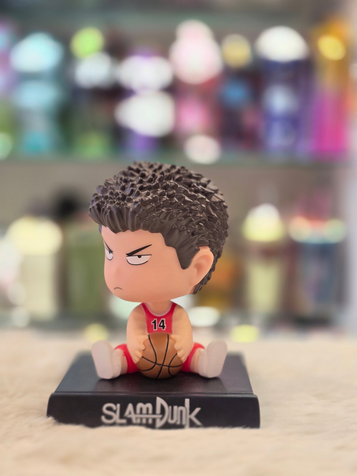 Slamdunk Basketball Bobblehead with Mobile Holder