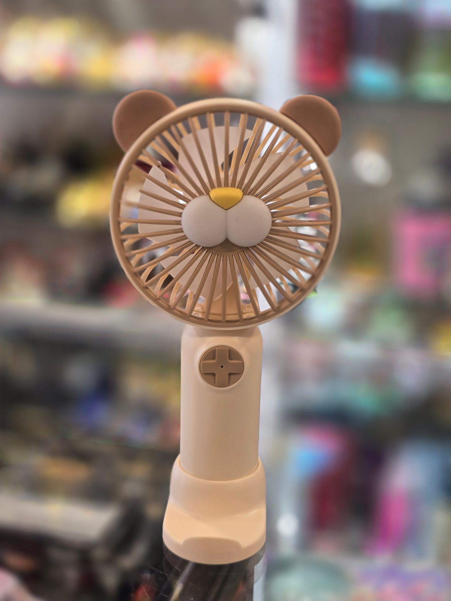 Cute Handheld Rechargeable Fan with Mobile Stand