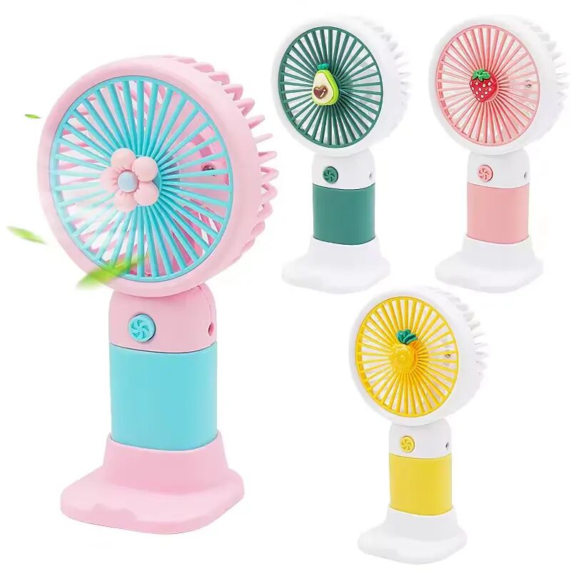 Daisy Handheld Rechargeable Fan with Mobile Stand