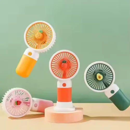Cute Mini Rechargeable Fan with Mobile Stand