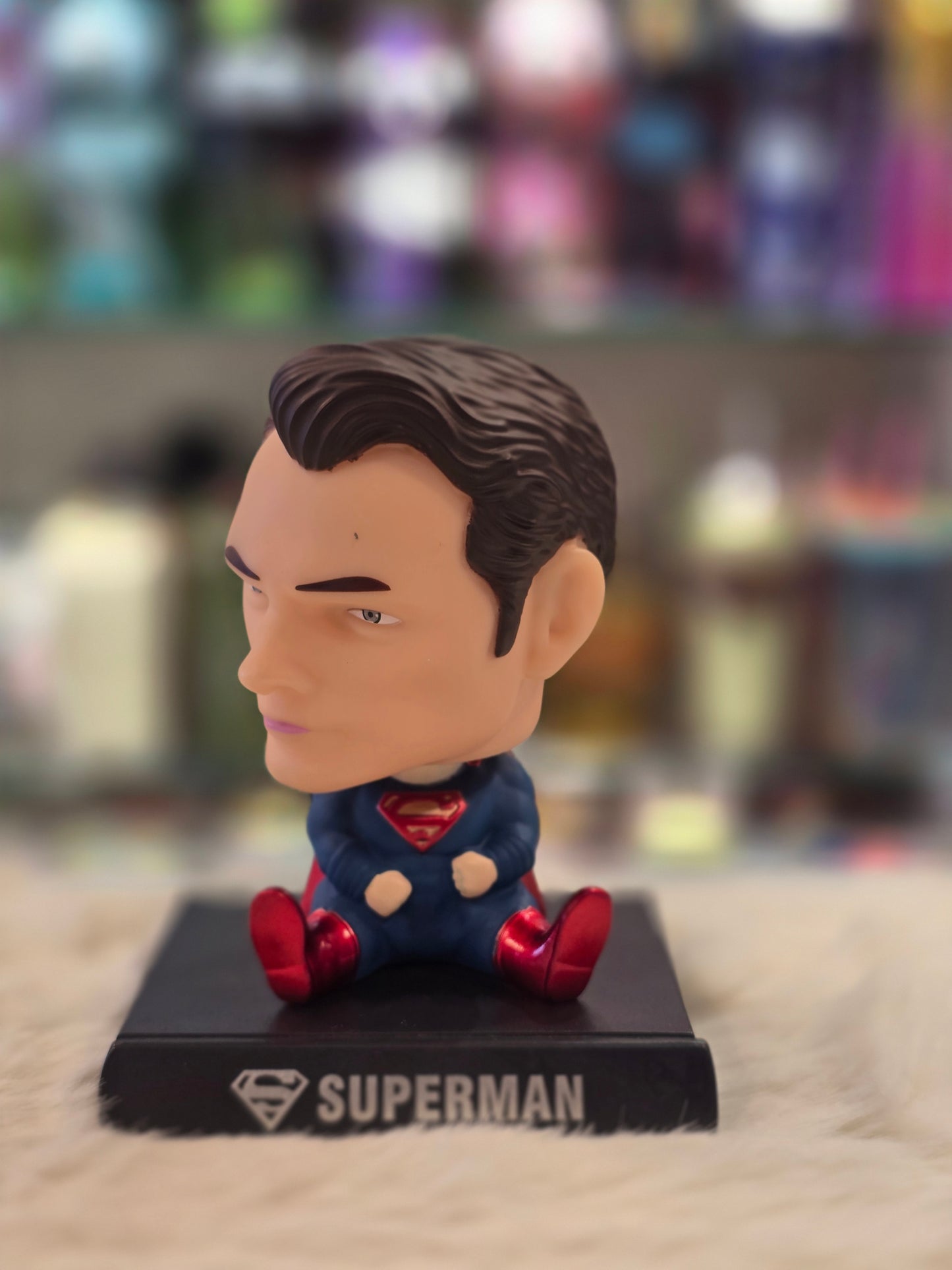 Superman Bobblehead with Mobile Holder