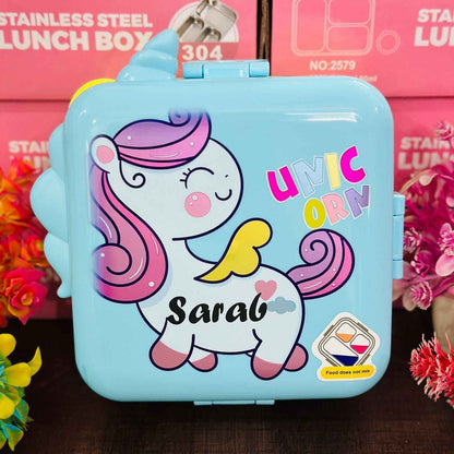 Cute Unicorn Bento Lunch Box Kids