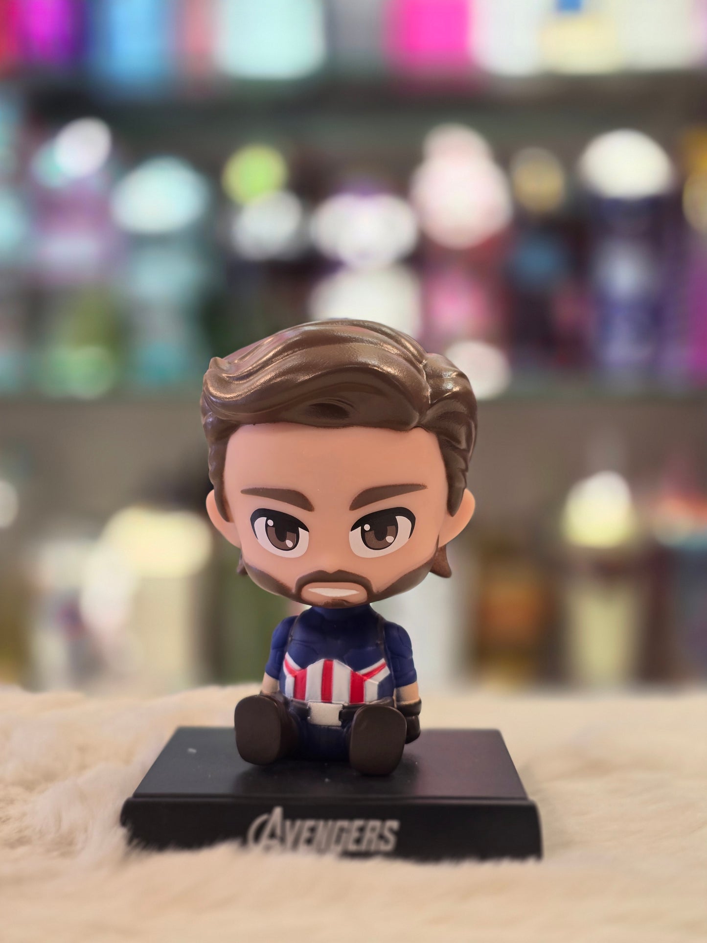 Captain America Bobblehead with Mobile Holder