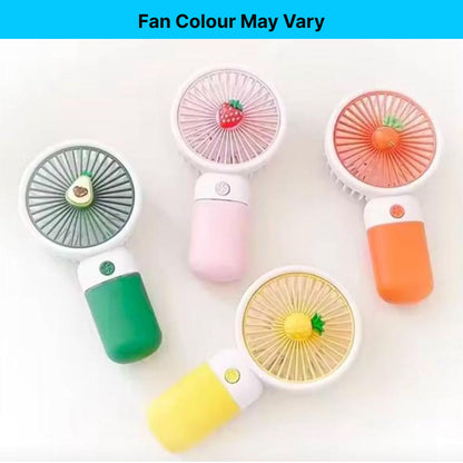 Cute Mini Rechargeable Fan with Mobile Stand