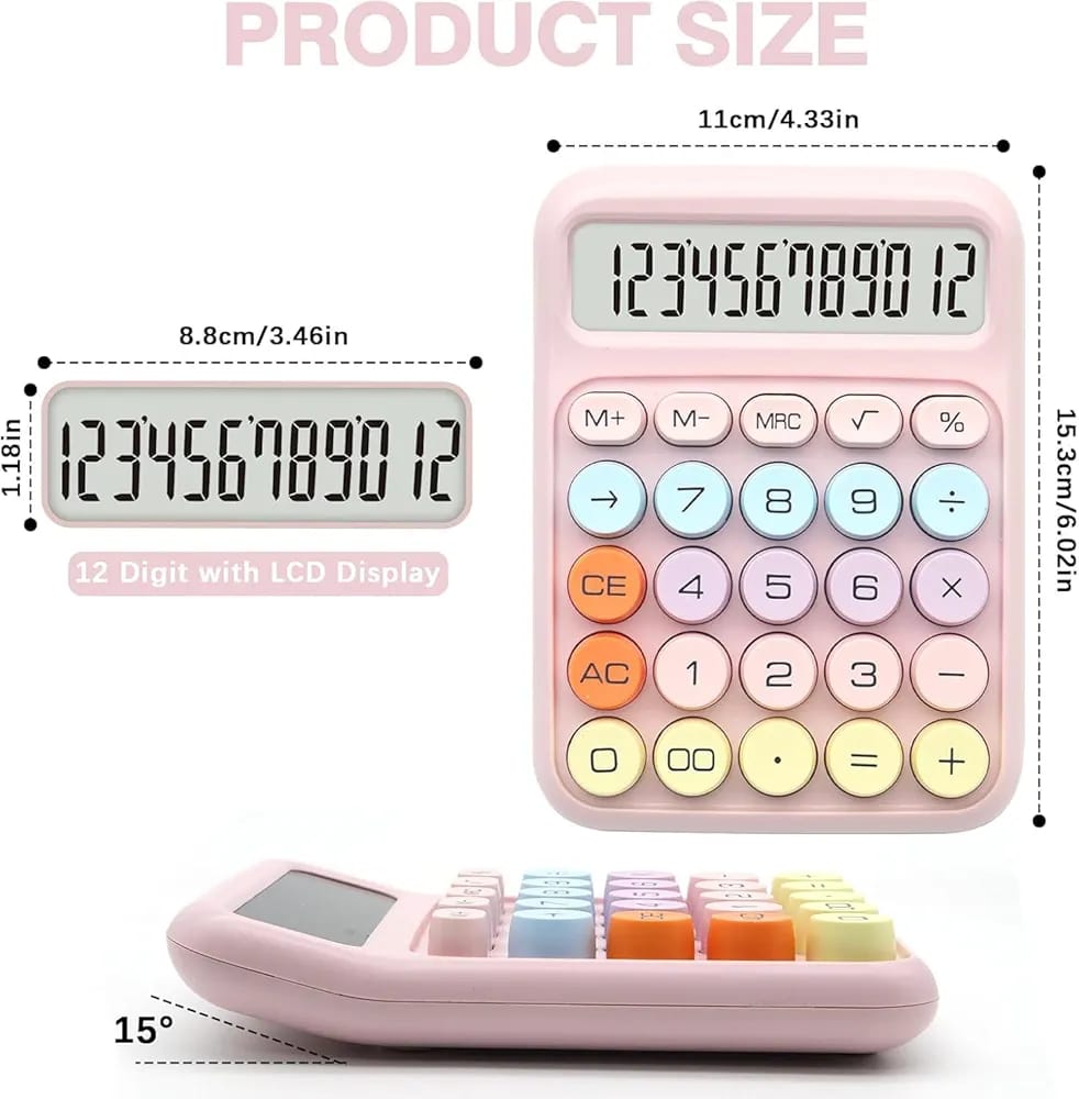 Cute Kawaii Pastel Desktop Calculator